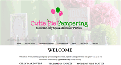 Desktop Screenshot of cutiepiepampering.com