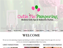 Tablet Screenshot of cutiepiepampering.com